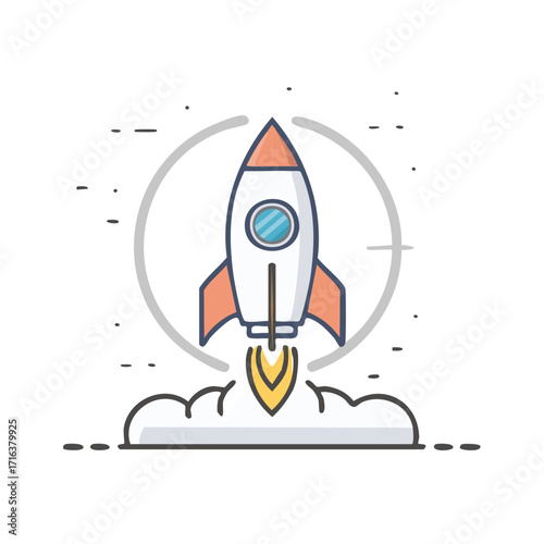 Rocket Launching from Clouds into Space for a Startup Concept