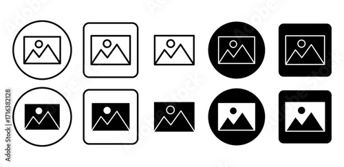 Image gallery vector icon. Perfect symbol for photo albums, media collections, and digital libraries.