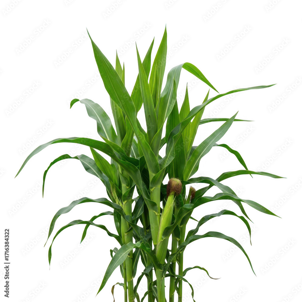 Fototapeta premium Green plant isolated on transparent background