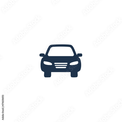 Automobile Silhouette: Modern Car Symbol for Automotive Industries