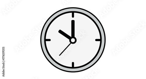 Time Flies The Clock Shows It's Almost 10 Past 10 in the Morning, Ready for Action!