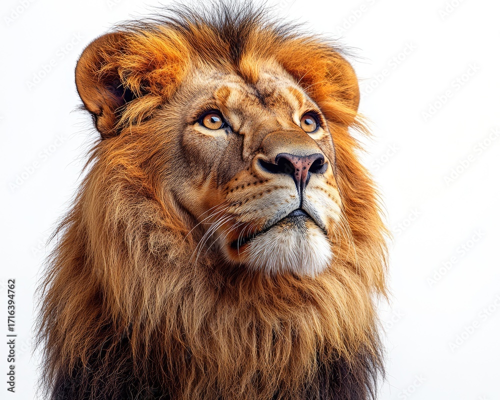 Fototapeta premium Close-up portrait of a majestic lion