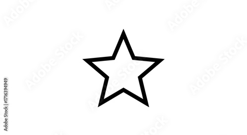 Simple Star Icon A Clean and Minimalist Design Element for Various Applications