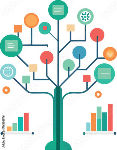 Visual Representation of Data Organization and Information Flow