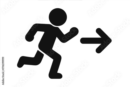 Running shoes icon silhouette style vector cartoon illustration with transparent background, athletic footwear symbol, jogging and exercise design, sport shoe graphic for fitness and activity