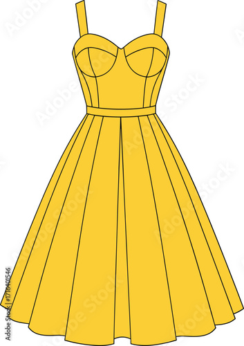 PrintBodice, Puff Sleeves, and Tiered Skirt,