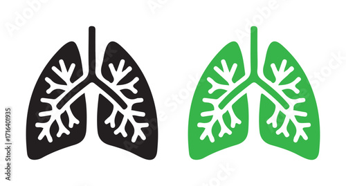 Medical lung-shaped icon isolated. representing respiratory system and pulmonary health , vector illustration eps 10