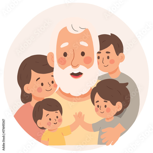Elderly man with proud smile. Confident senior man smiling warmly. Older man with satisfied happy expression. Proud retired man looking cheerful. Elderly set