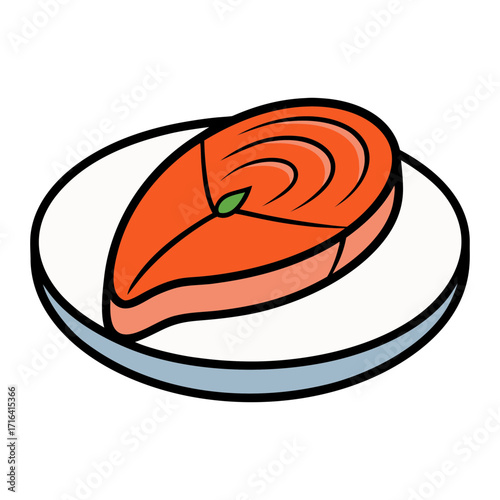 salmon steak seafood 