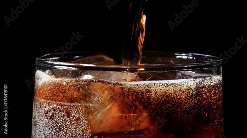 Getränk mit Eiswürfel Slow Motion 4K_120 FPS mit drehbewegung
