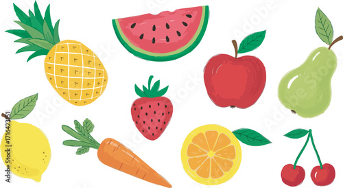 Crayon vegetable. Chalk carrot broccoli tomato cucumber pumpkin. Sketch line food vector icon. Doodle color kid background. Pastel child drawing. Kid veggie set. Simple healthy chalk bg.