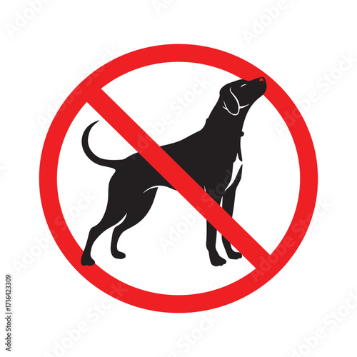 No dog prohibition sign