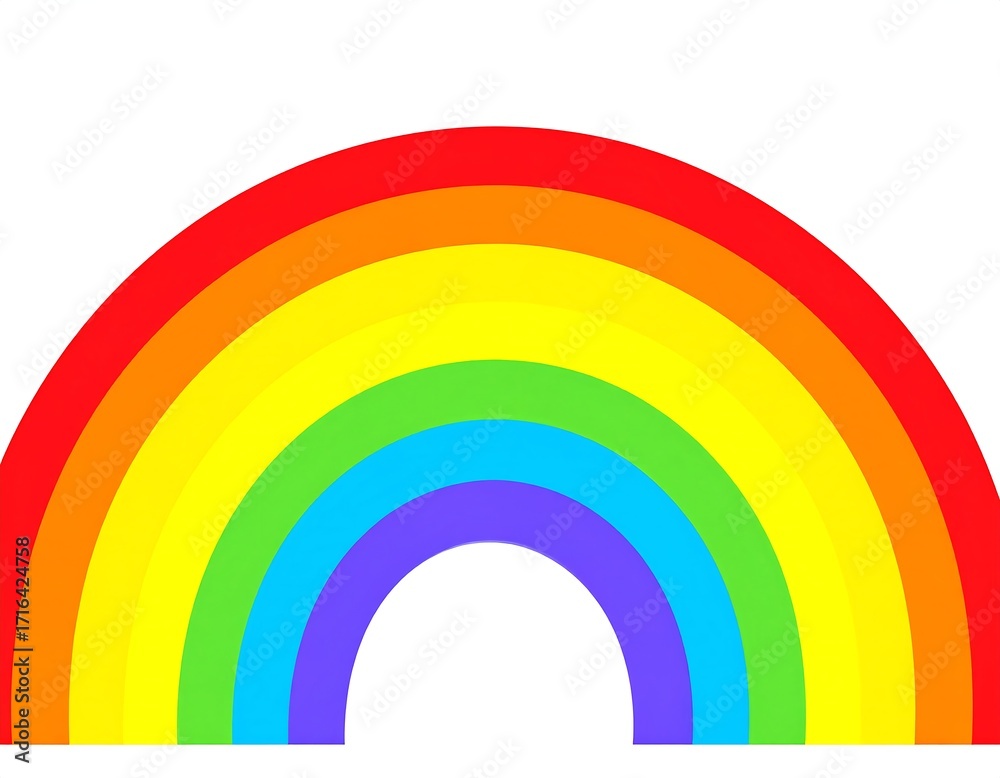 Fototapeta premium Vibrant rainbow graphic