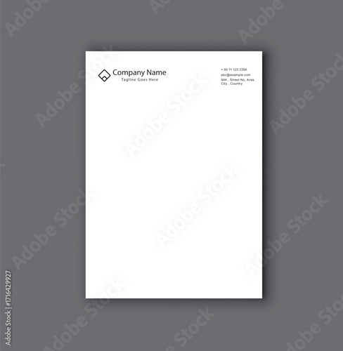 corporate modern letterhead design template. creative modern letterhead design template for your business. letterhead, letterhead, simple minimal letterhead design.