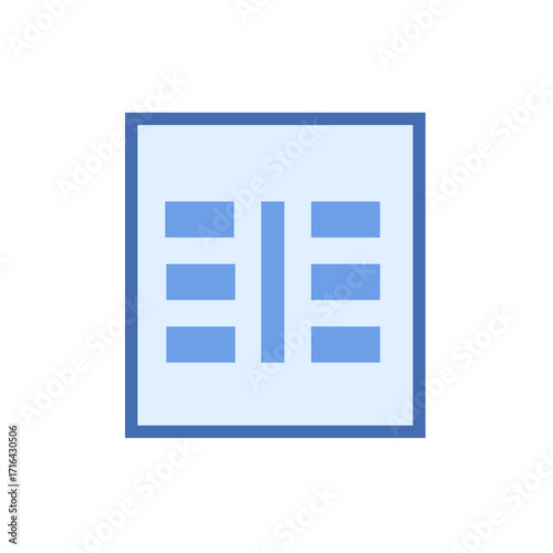 the image displays the Align Two Columns Icon .