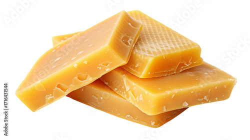 Beeswax blocks for natural skincare and candle making organic yellow beeswax slabs closeup