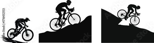 Dynamic Sprinter Silhouette Illustration A Black and White Depiction of Speed and Power Isolated on a Transparent Backdrop for Versatile Use