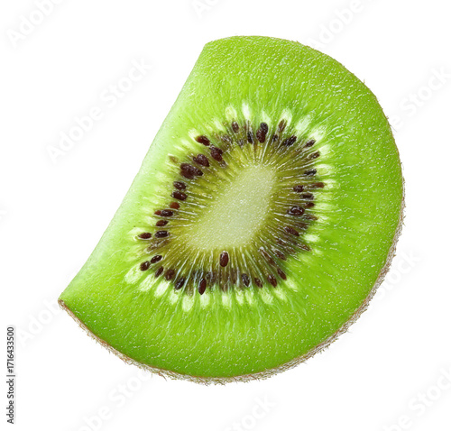 kiwi slice, isolated on transparent background
