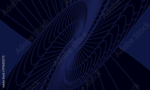Dark blue abstract wave pattern