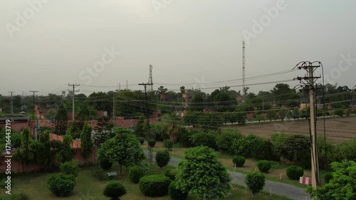 Electricity power grid in a village