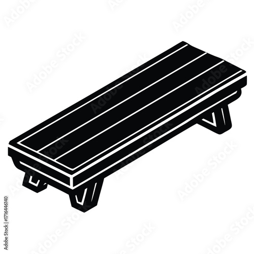 plank icon on white background