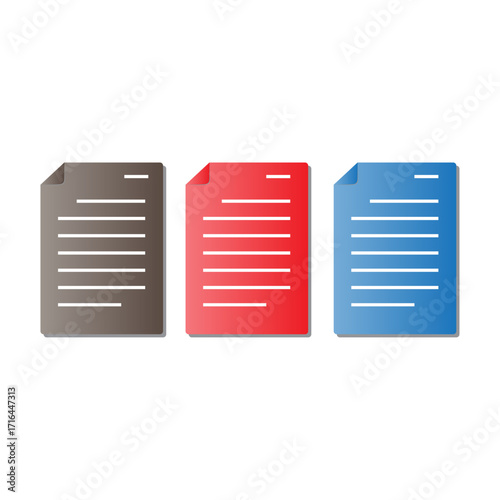 Vibrant digital document icons representing organized information and essential data files