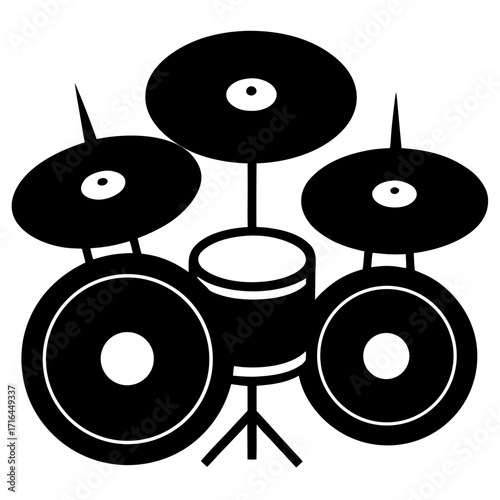 musical instruments isolated on white