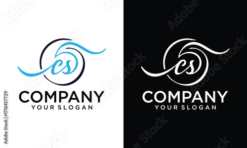 Initial Letter SC Logo Design. SC Logo Design. Creative And Modern SC logo.