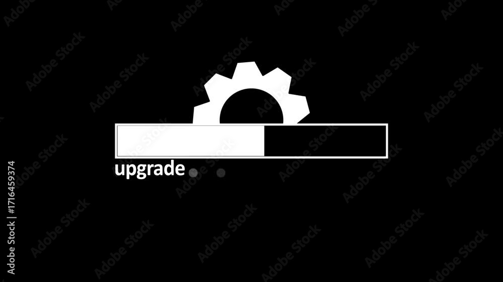 Operating system upgrade concept, software updating and process ...