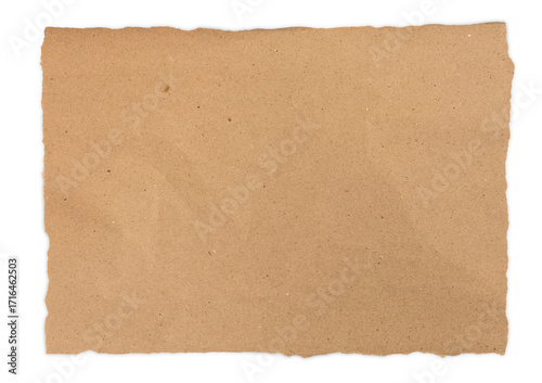 Wallpaper Mural Urgent Post-it notes torn from old brown kraft paper wrinkles isolated on transparent background or png file. Torontodigital.ca