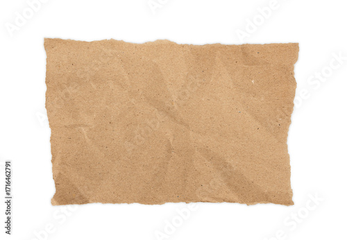 Wallpaper Mural Urgent Post-it notes torn from old brown kraft paper wrinkles isolated on transparent background or png file. Torontodigital.ca