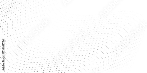 Flowing dots particles nice wave pattern halftone black gradient pattern minmalist