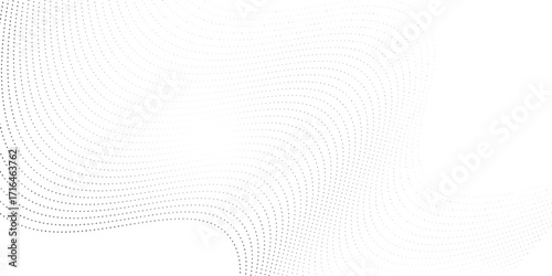 Flowing dots particles nice wave pattern halftone black gradient curve shape modern simple art good illustrations vector graphic texture dot design