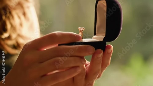 Engagement ring presentation
