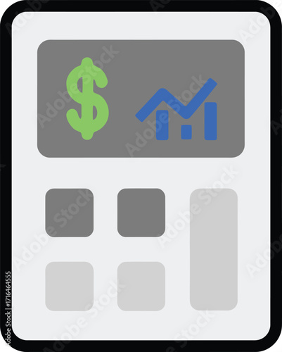 Finance Calculator Icon – Budget, Money, Investment & Accounting Tool
