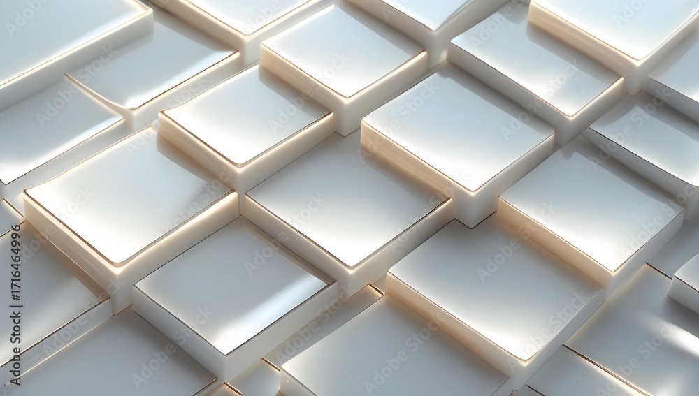 Obraz premium White Abstract Gradient Backdrop – Soft 3D Smooth Light Pattern