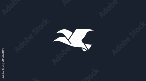 Silhouettes of pirate ships and flags arranged in a graphic design.