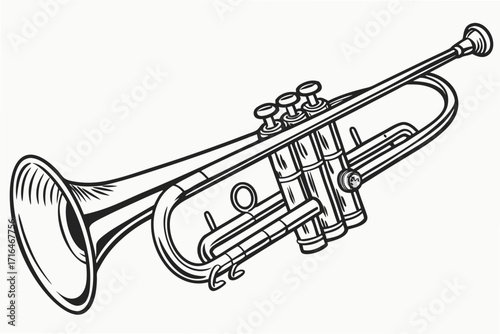 trumpet with horn
