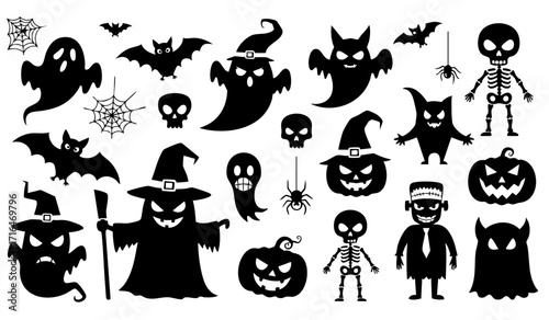 Halloween Characters and Symbols Collection