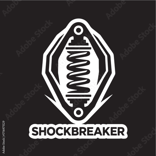Shockbreaker Illustration A Dynamic Design for Suspension Systems and Automotive Technology