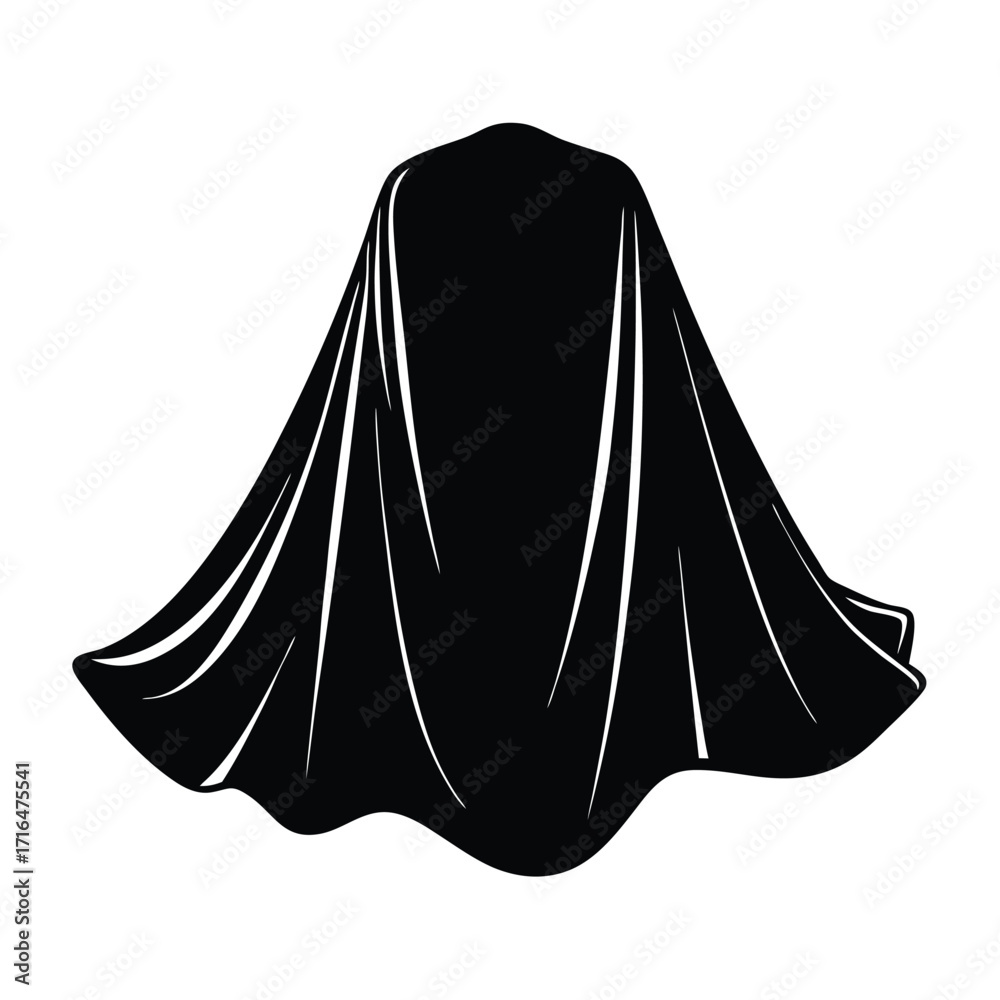Naklejka premium blanket mockup flat color illustration on the white