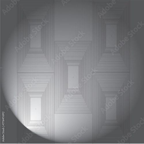 3d architectural abstract background vector illustration