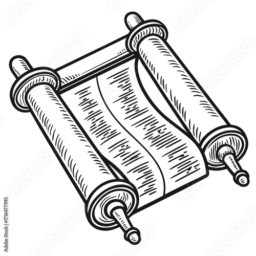 Ancient Scroll Illustration Unveiling Historical Texts and Literary Treasures