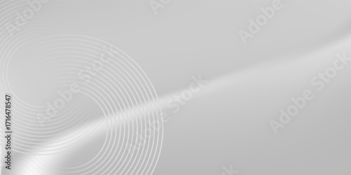 Silver foil background with metal mirror texture. Chrome gradient surface with light gloss simple abstract vector eps10