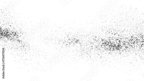 Transparent background dirt splashes and grainy dots grunge texture vector. Dust grain and dirt overlay abstract grunge texture for retro background. 