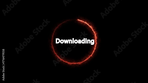 Circular Progress Bar With Percentage In The Middle Of Circle
