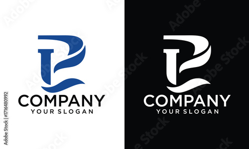 Creative PL Letter Logo Design Template Vector