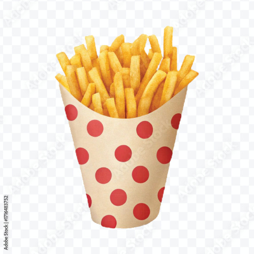 realistic 3d delicious fast food icons (fried chicken,  pizza slice , french fries ) set isolated on transparent background