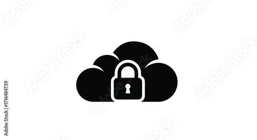 Secure cloud storage icon symbolizing data protection and digital safety.