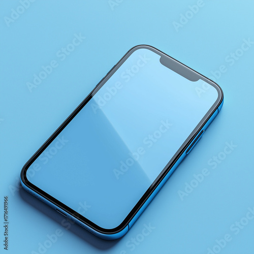 A smartphone mock  up with decorative background. 